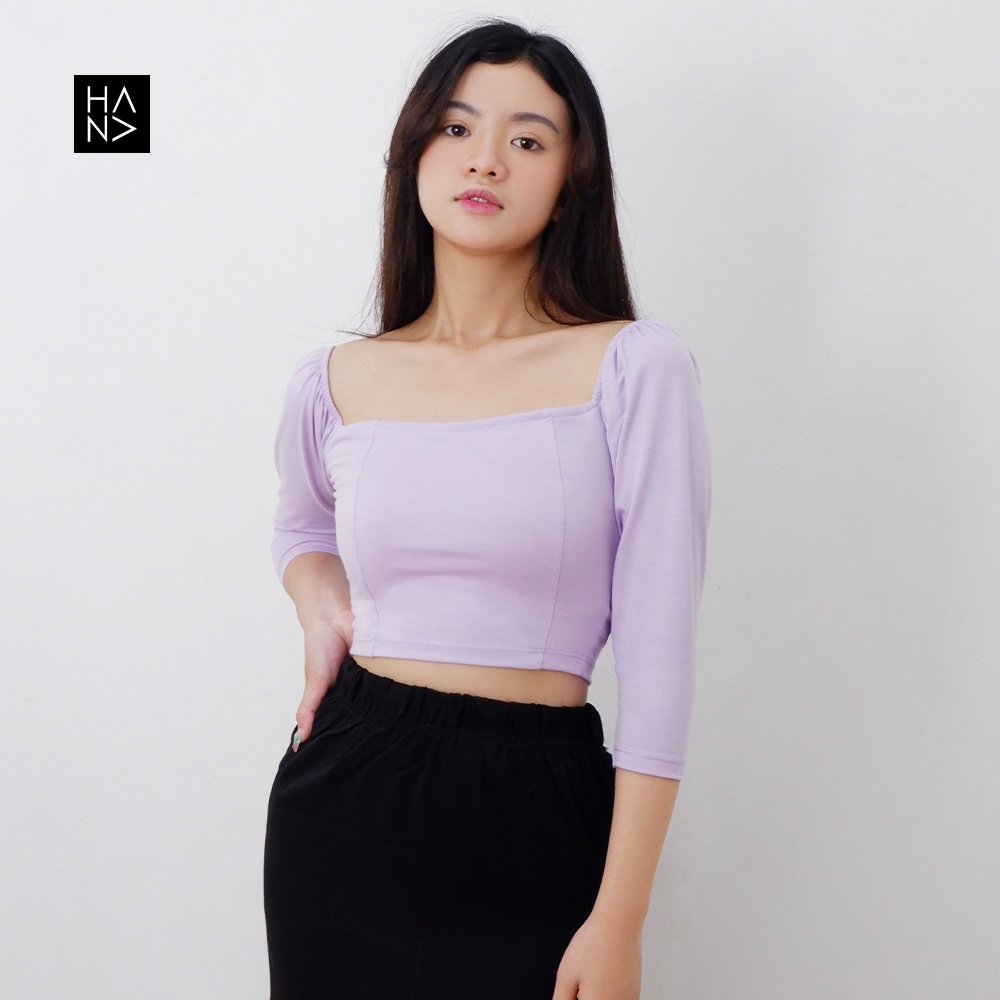 HanaFashion JKT - Patricia Crop Top Stylish Wanita Murah - CT093