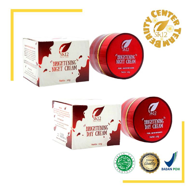 Brightening Cream SR12 Krim Wajah Pencerah Glowing Pemutih Whitening Herbal