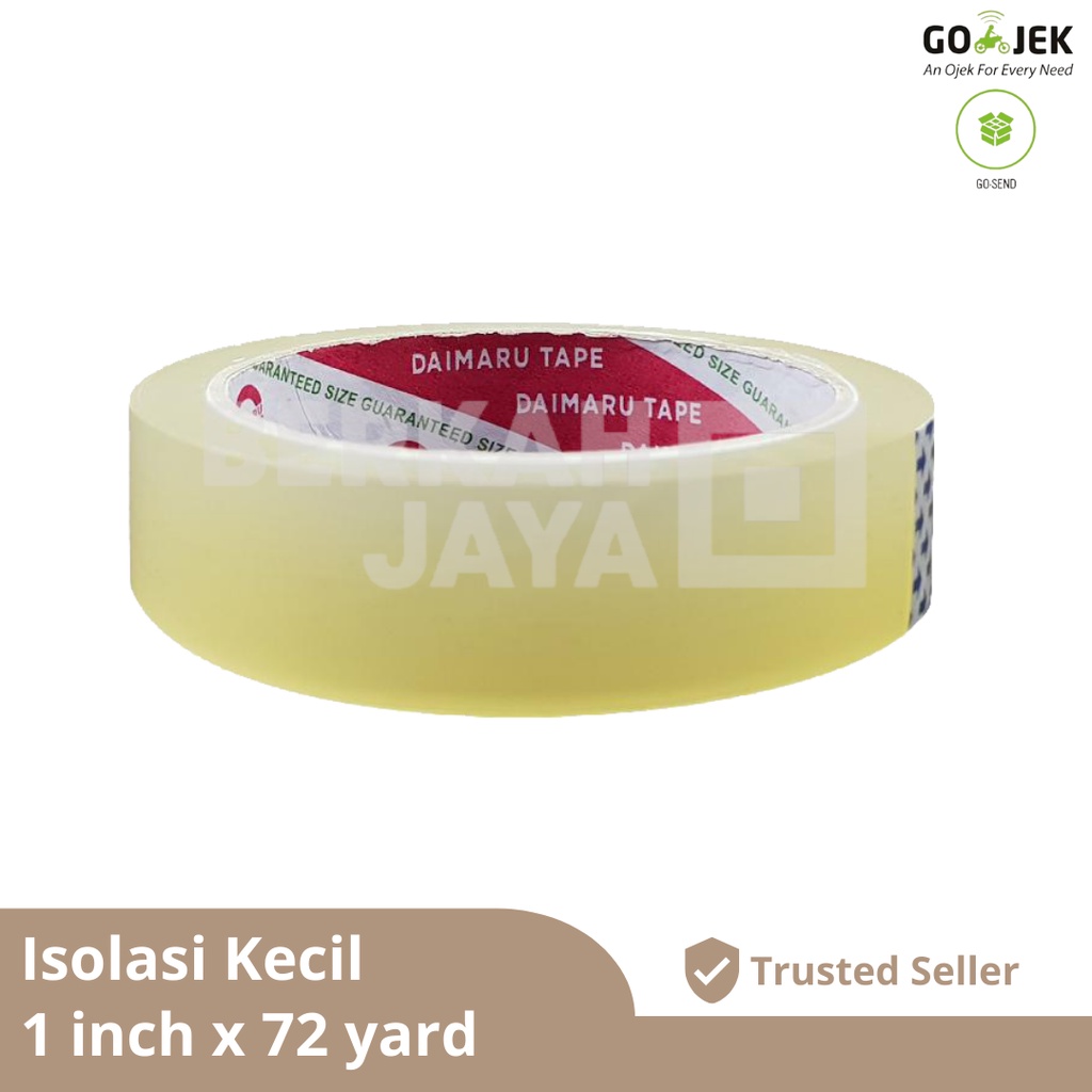 

LAKBAN / TAPE / SOLASI / ISOLASI DAIMARU BENING 1 INCH X 72 YARD (Lakban DM Bening 1")