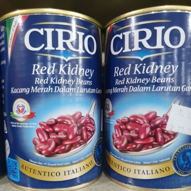 

Kacang Merah Dalam Larutan Garam / Red Kidney Beans Cirio 400gram