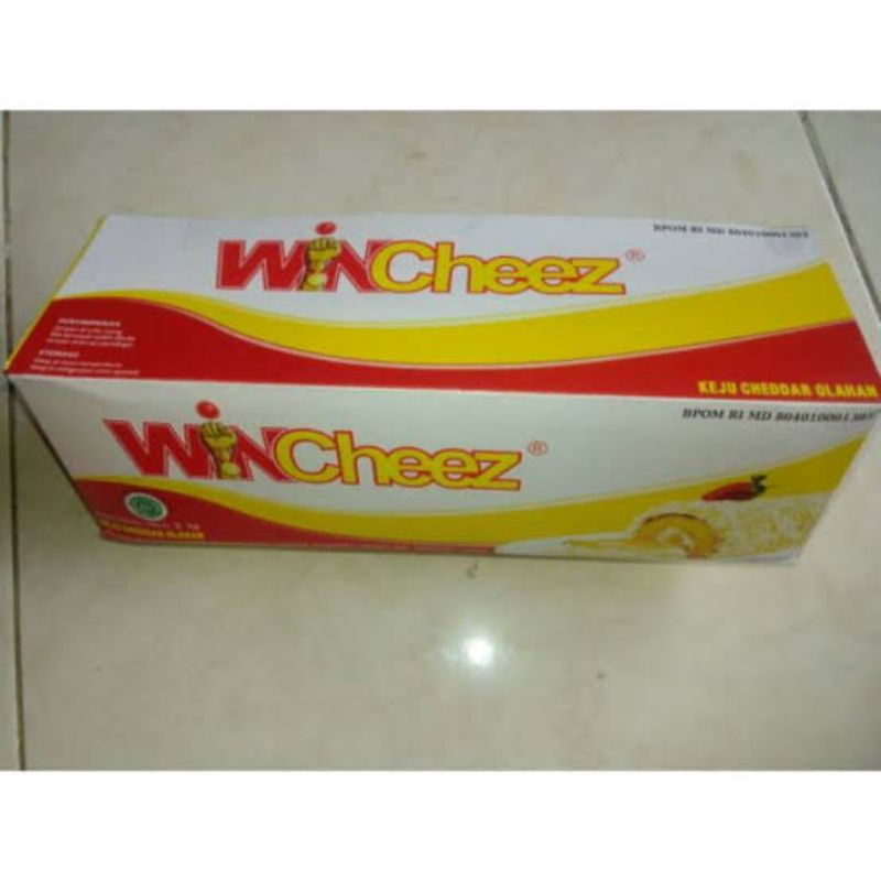 

Win Cheez Wincheez (Keju Cheddar Olahan) 1 slop 250gr