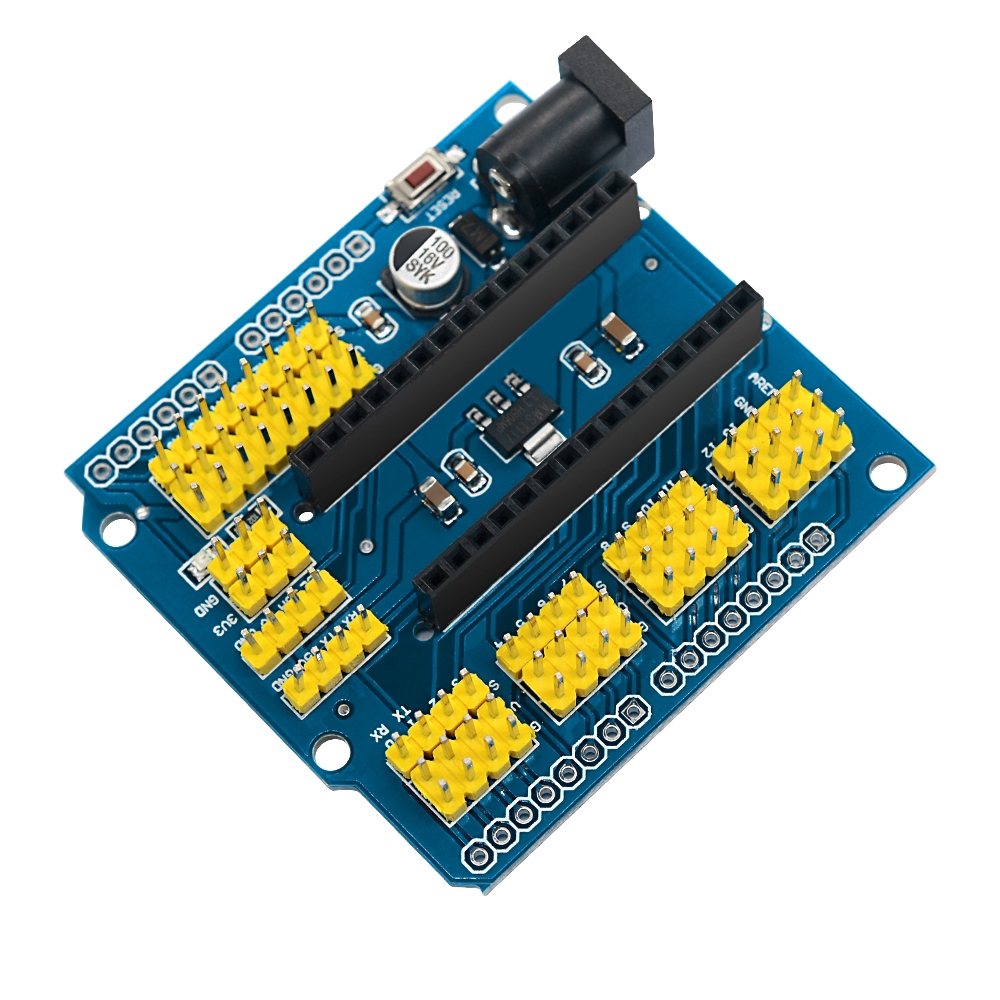 〖Factory Supplier/COD〗Board Expansion Board Sensor Shield Nano I / O Untuk Arduino R1 Nano 3.0