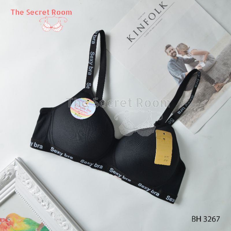 TALLY BRA BH 3267 ( ADA LOGO ) | TANPA KAWAT | BUSA TIPIS |  CUP C | SIZE 36 - 42