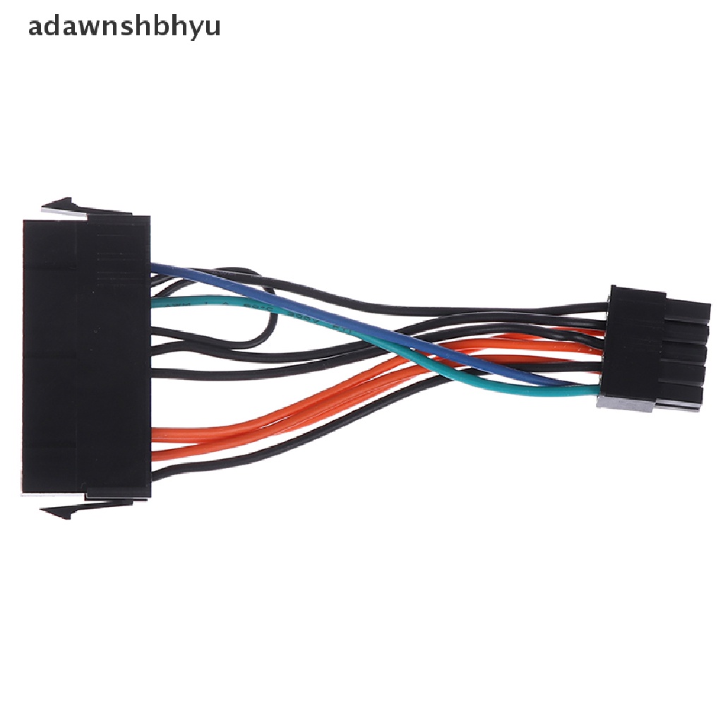 [adawnshbhyu] 24pin Female to 10PIN Male Adapter Power Supply Kabel Cord Untuk Motherboard 10PIN