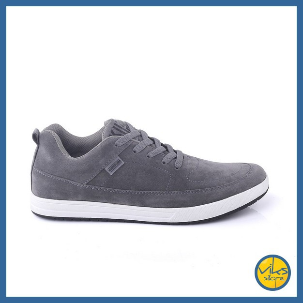 Sepatu Sneakers Pria Cowok Tali Style Casual Distro Kuzatura Original Bahan Suede Lokal Premium Elegan