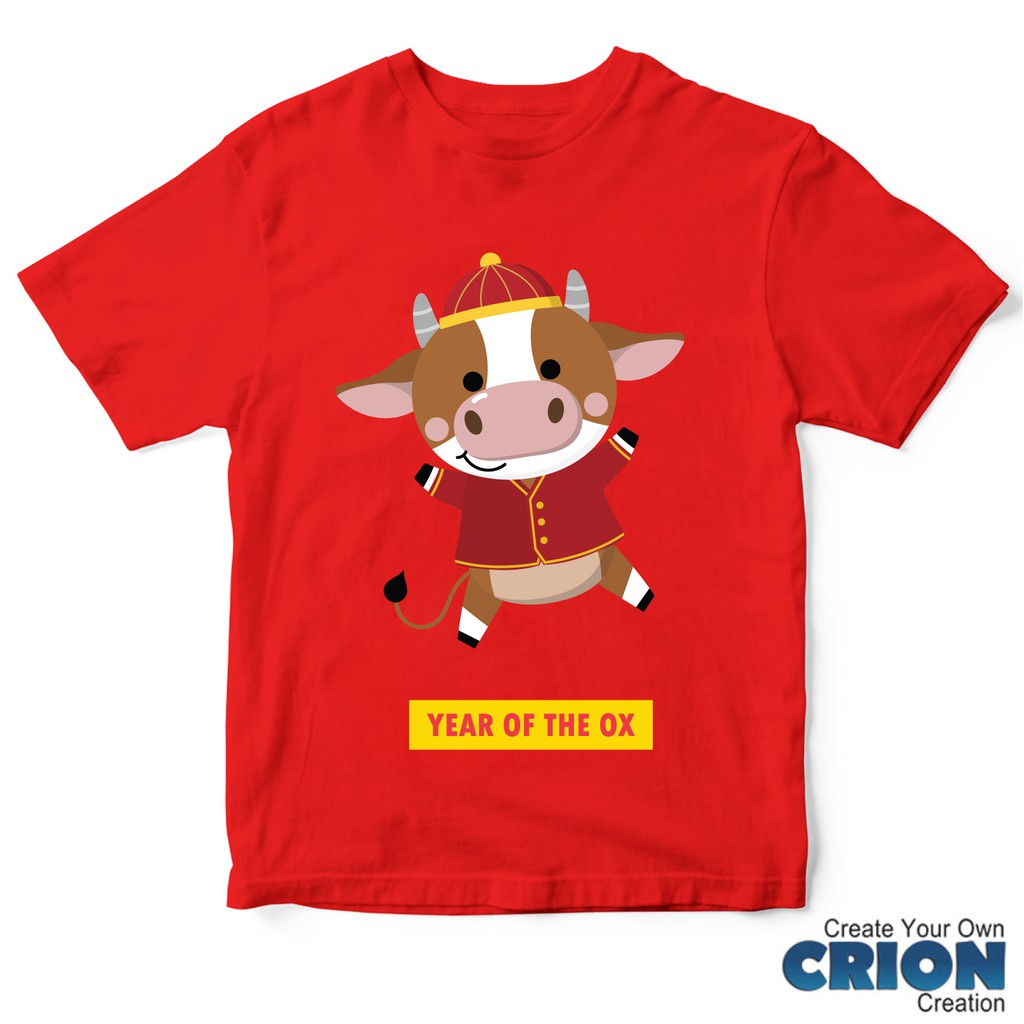 Kaos Imlek Kerbau - Year Of Ox Cute - By Crion