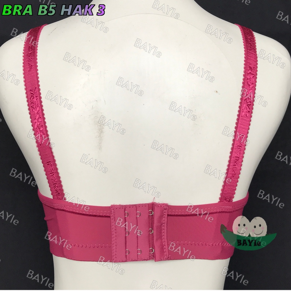 BAYIe - 1 PCS BH / Bra Wanita Cewek Dewasa FEMA B5 Cup B Busa Sedang Tanpa Kawat Kaitan 3 Size 36 - 42