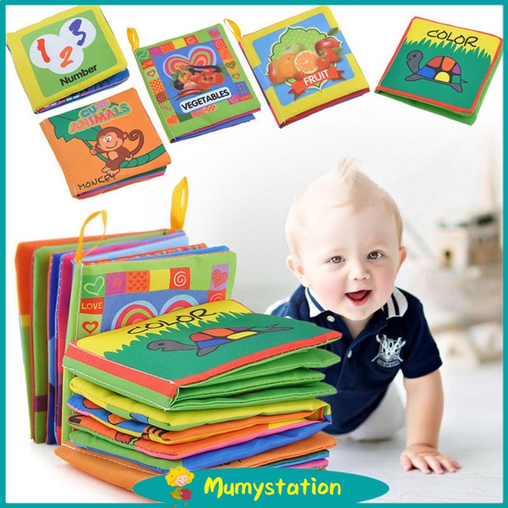 Mumystation Softbook / buku bantal bayi/ mainan bayi / buku bayi / soft book buku kain