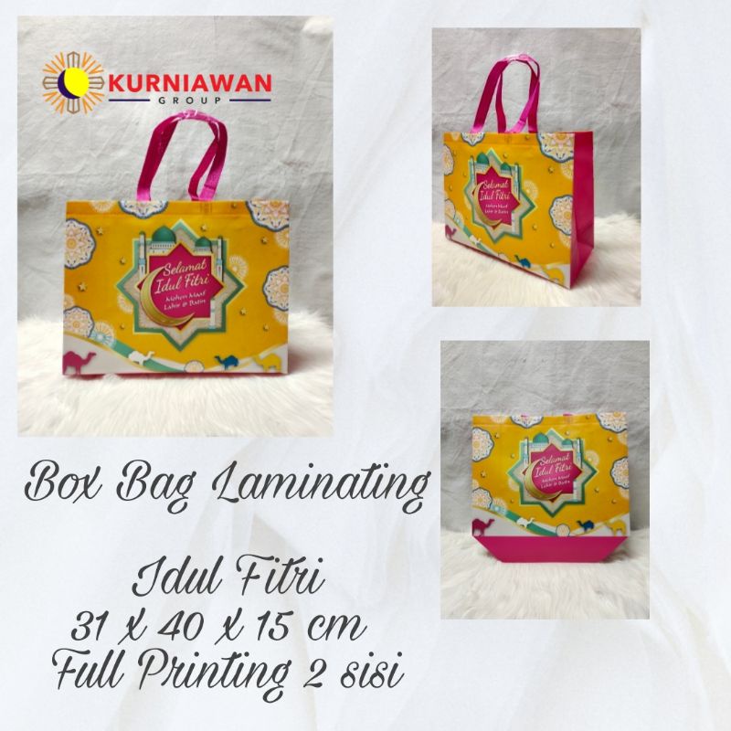 

TAS SPUNBOND GOODIE BAG BOX BAG 31 X 40 X 16 IDUL FITRI FULL PRINTING