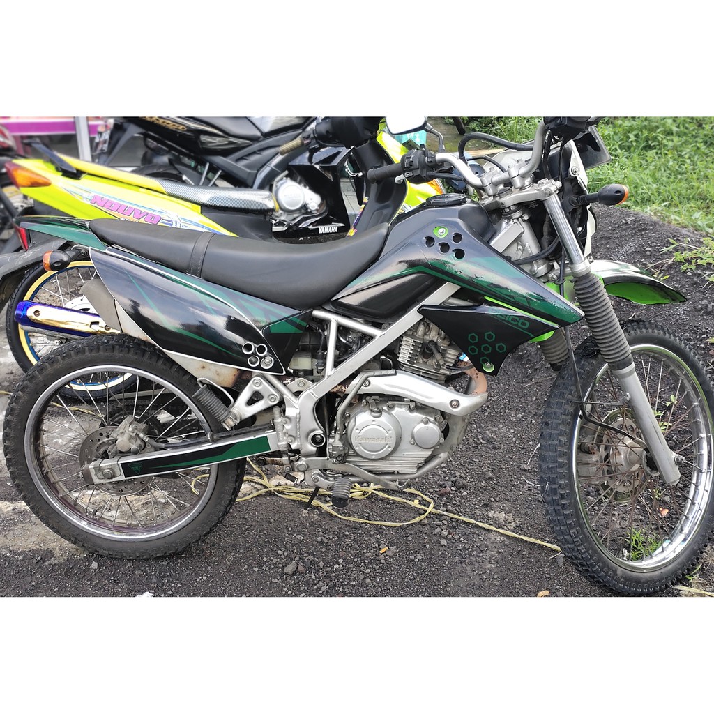 decal klx OLD keren decal klx OLD simpel decal klx OLD gold decal klx supermoto