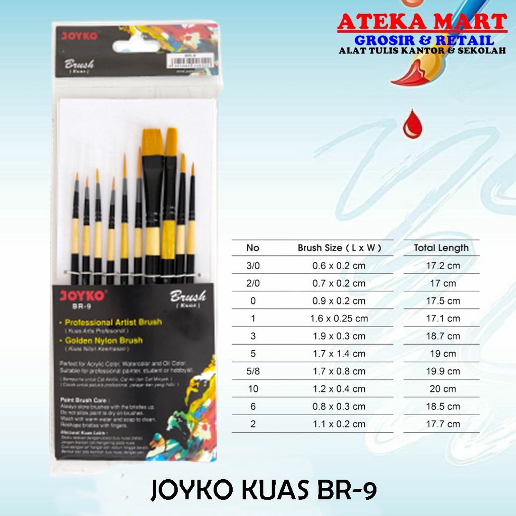 

[SET] JOYKO KUAS BR-9/ BRUSH