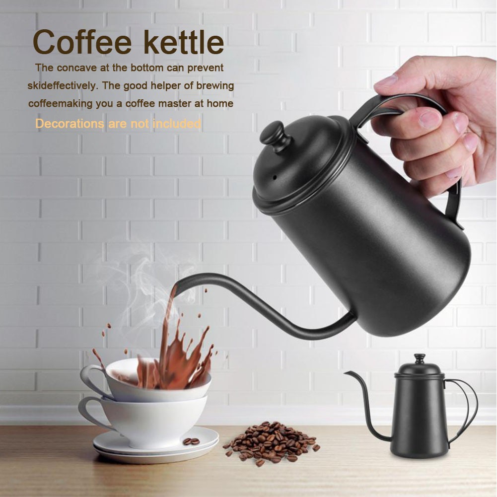 Bisa COD Teko Barista Kopi Coffee Maker Pot Drip Kettle 650ml - One Two Cups HS4011