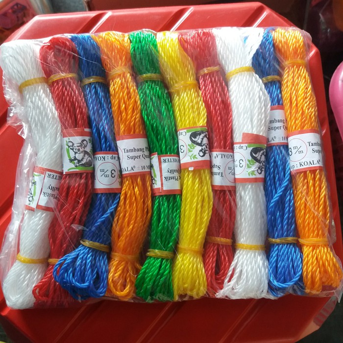 MURAH BERKUALITAS Tali Tambang 3 MM - Tali Koala - Tambang 3 MM - Tali Jemuran Warna Warni SATUAN