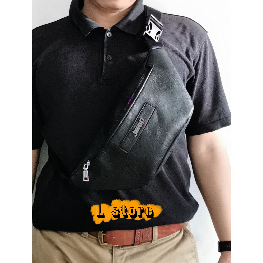 Waistbag Hnm Basic Virotex Tebal Lentur Real pict Tas import Ta wanita Fashion Pria