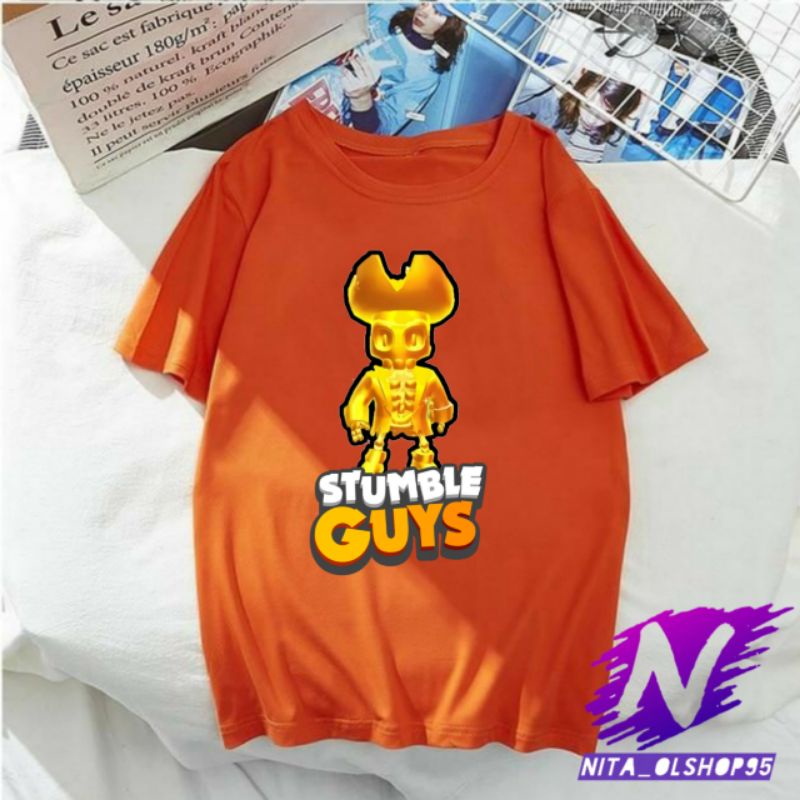 kaos stumble guys baju stumble guys karakter kaos anak viral stumble guys