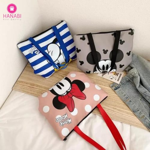 HANABI - Totebag wanita mickey mouse  CALISTA tas fashion lucu