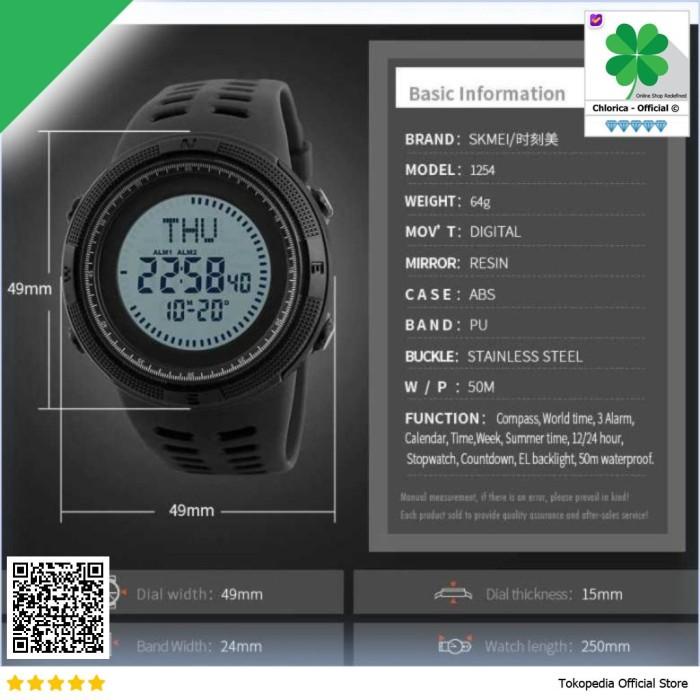 Nay Kompas / Skmei Jam Tangan Kompas Digital Pria - 1254
