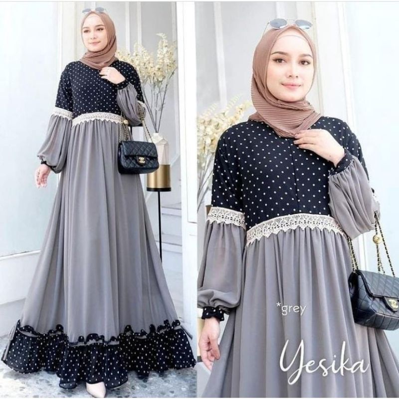 Yesika dress gamis maxy fashion muslim