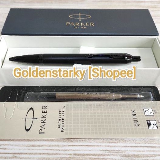 

Paket 1 Klik: 1pcs Parker IM Matte Black Ballpoint + 1pcs Refill Ballpoint