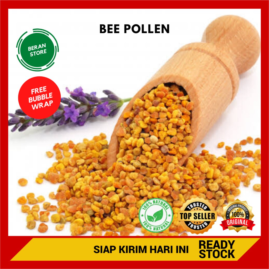 

✔ 500g Bee Pollen Jsr Super Food Beepollen Pollen Tepung Sari Bunga Fresh & Natural