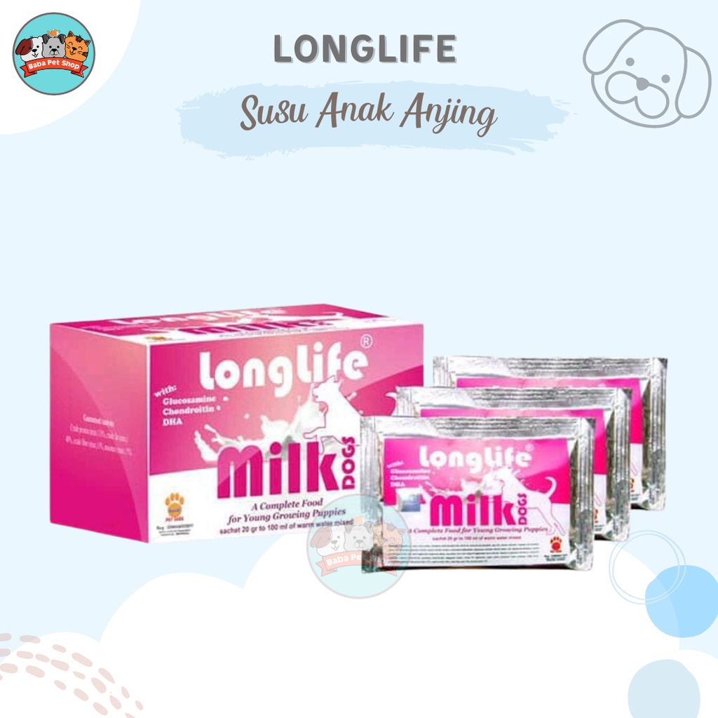 Longlife Susu Anak Anjing / Susu Anjing  20gr