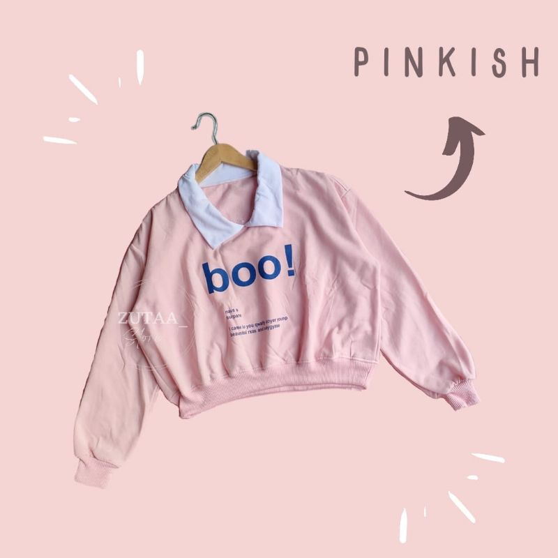 sweater boo! // sweater crewneck kerah