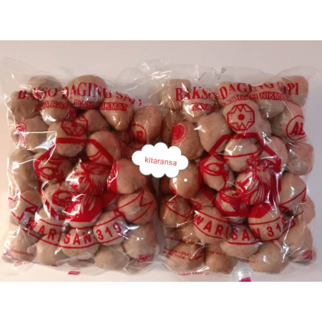 Bakso Sapi Warisan SB/AB Warisan 319 Baso isi 50pcs/Bakso/Bakso Warisan/Bakso Sapi/Bakso Warisan AB