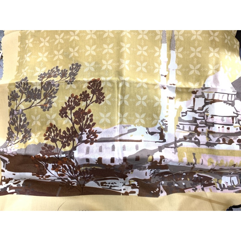 SEGIEMPAT VOALDENAY KW PREMIUM / HIJAB JILBAB SQUARE VOAL MOTIF LASER CUT-Motif 8