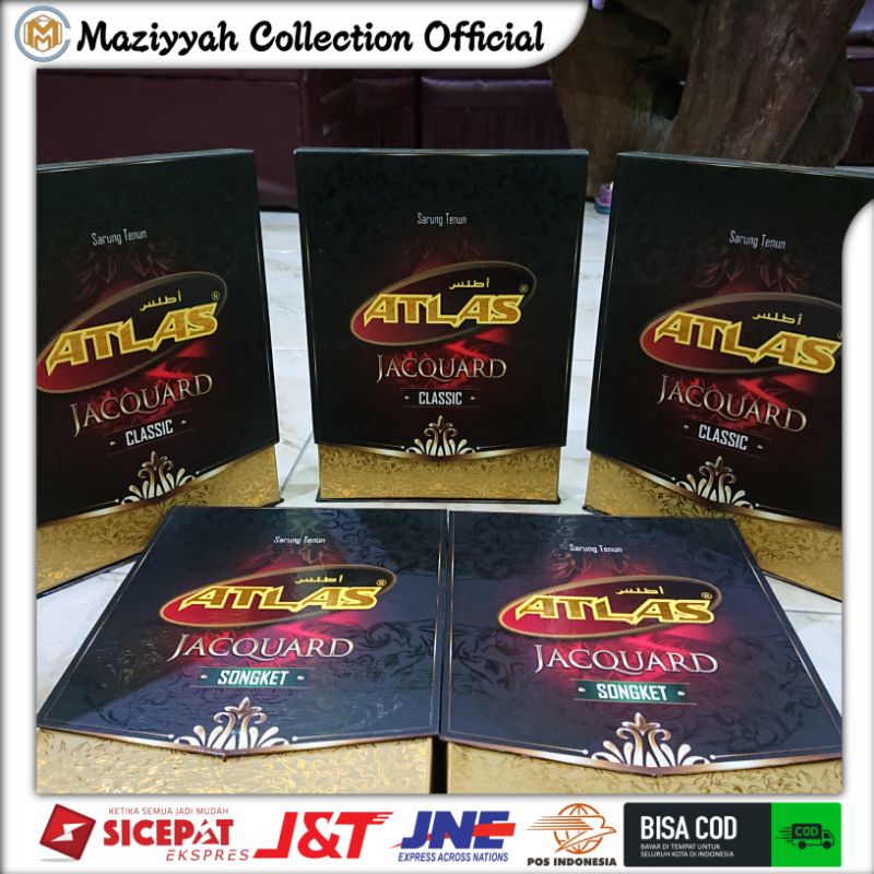 Sarung Atlas Jacquard Songket Classic Gold bukan Ardan ketjubung gajah duduk sarung mewah sarung eks