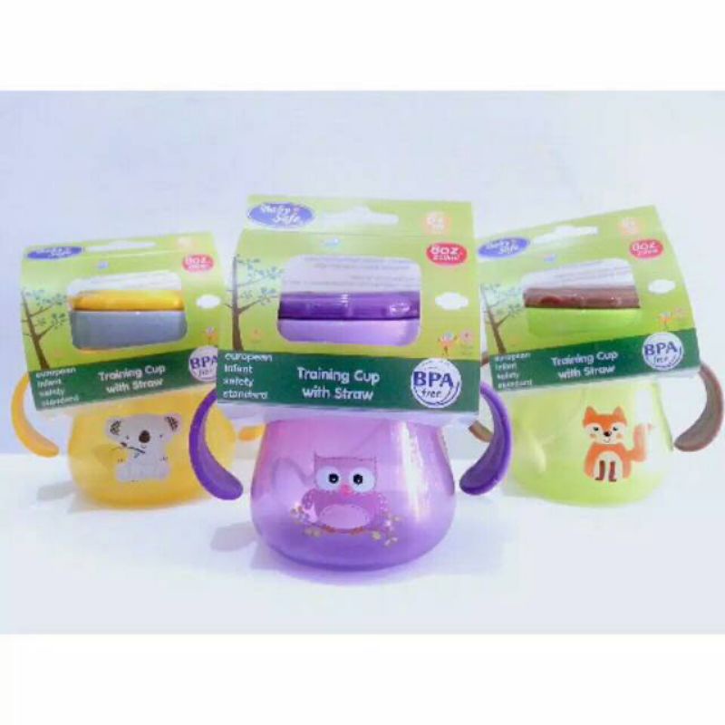 Baby Safe Training Cup With Weighted Straw 250ml JP019