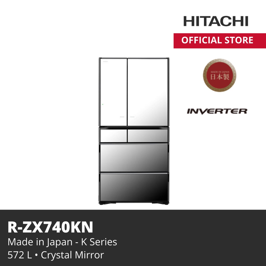 Kulkas hitachi  R-ZX740KN X Crystal Mirror 735  L Japan Series