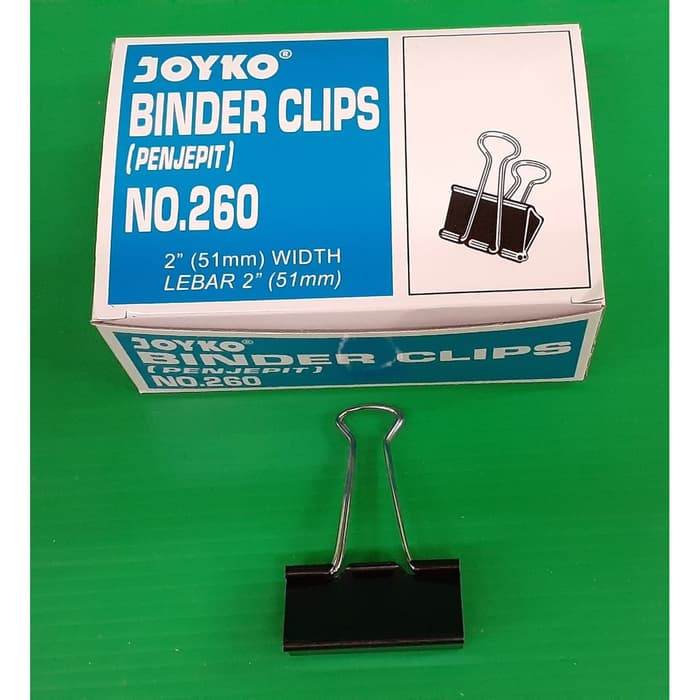 

BINDER CLIP JOYKO NO. 260 LEBAR 51mm | KLIP KERTAS | STATIONERY | ATK