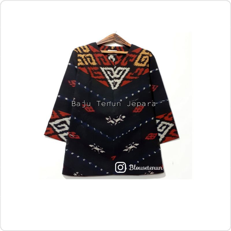 Blouse serong tenun ikat etnik baju tenun jepara BTB48