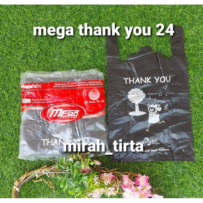 

Kantong kresek MEGA THANK YOU .kresek olshop online thank you.kresek go green ramah lingkungan