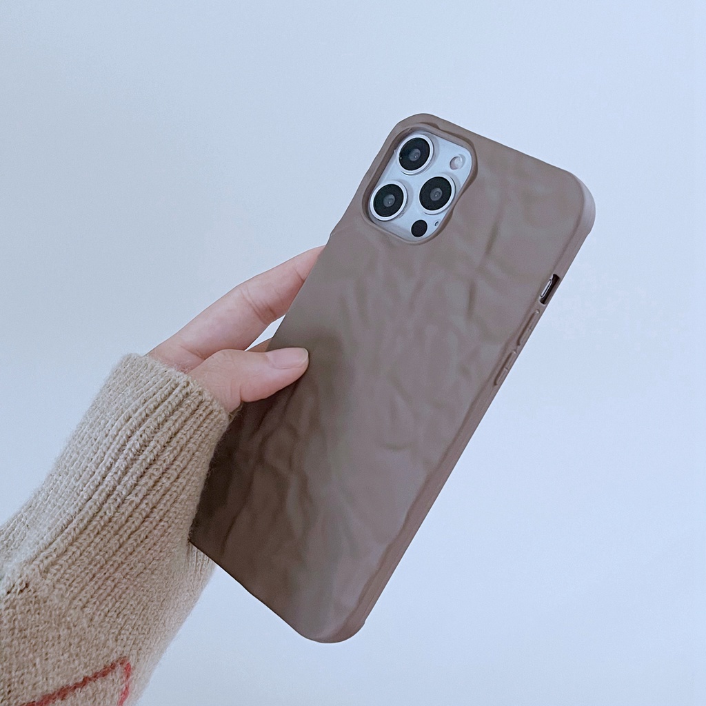 Soft Case Motif Kertas Timah Kopi Shockproof Untuk Iphone 13 12 11 Pro Max 8 + 7 Plus X Xs Max Xr X