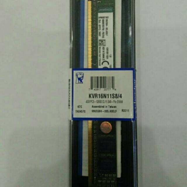 RAM Kingstone DDR3 2GB PC 12800 - 10600