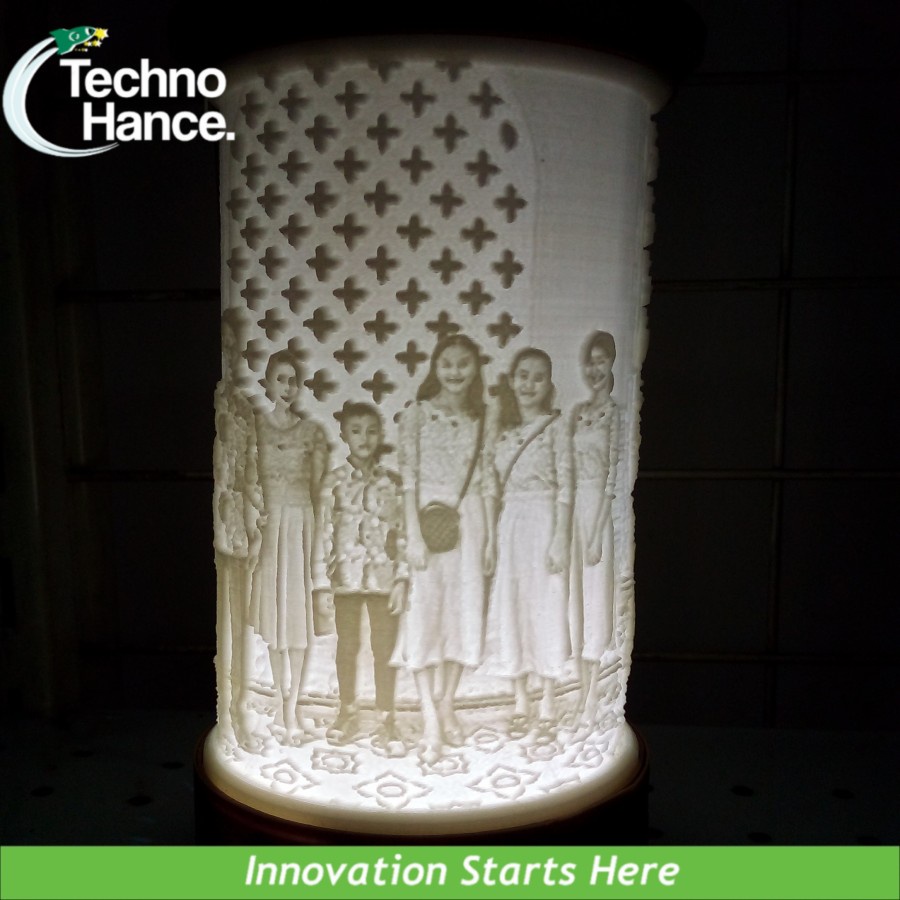 Lithophane Lampu Tidur Lampu Hias Custom 3D Print