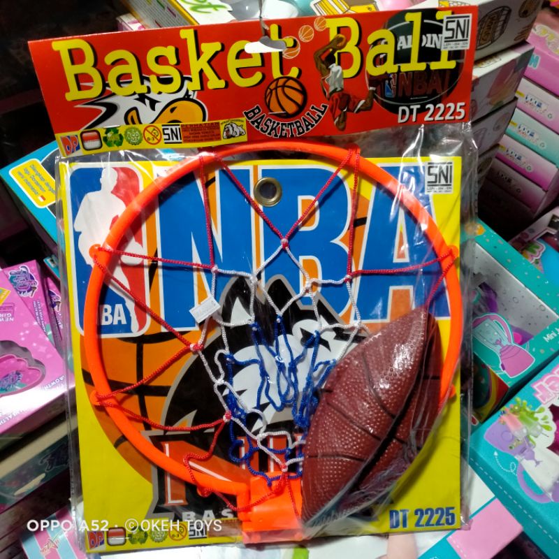 1 set mainan papan basket NBA BASKETBALL DT2225