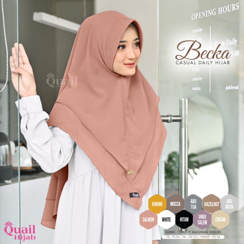 Becka Quail Hijab//Khimar Quail