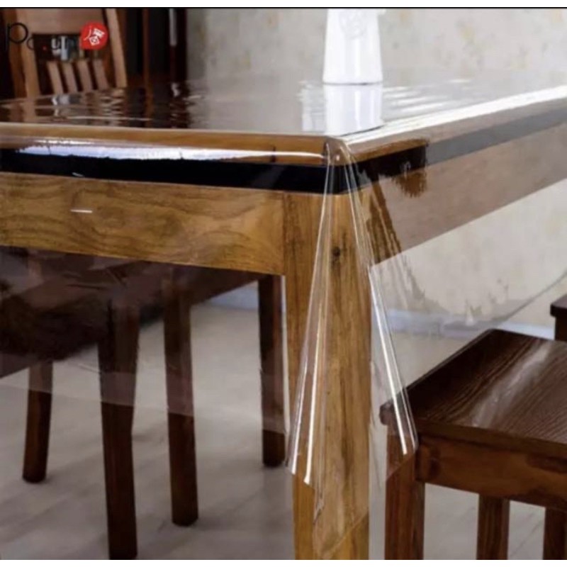 Taplak Meja Plastik Ukuran 75 x 135/Taplak Meja Makan Plastik/Plastik Mika Meteran/Taplak Meja Makan