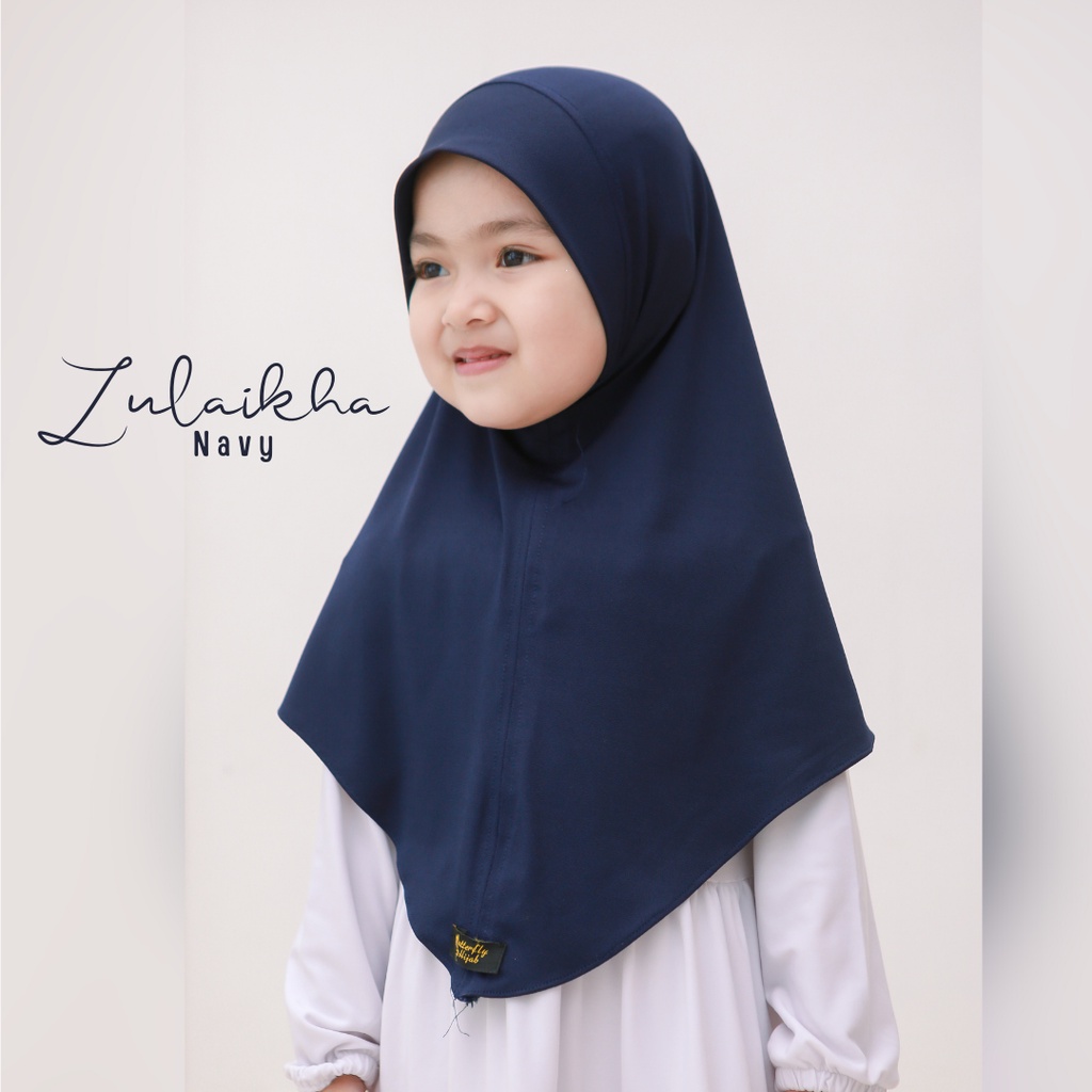 Hijab Anak Daily Hijab Polos Zulaikha  Usia 1-3 Tahun