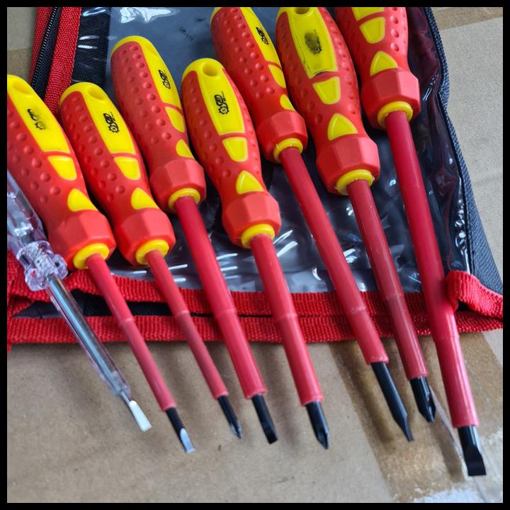 Obeng Listrik Set 8Pcs 1000 V Obeng Listrik 1000 Volt