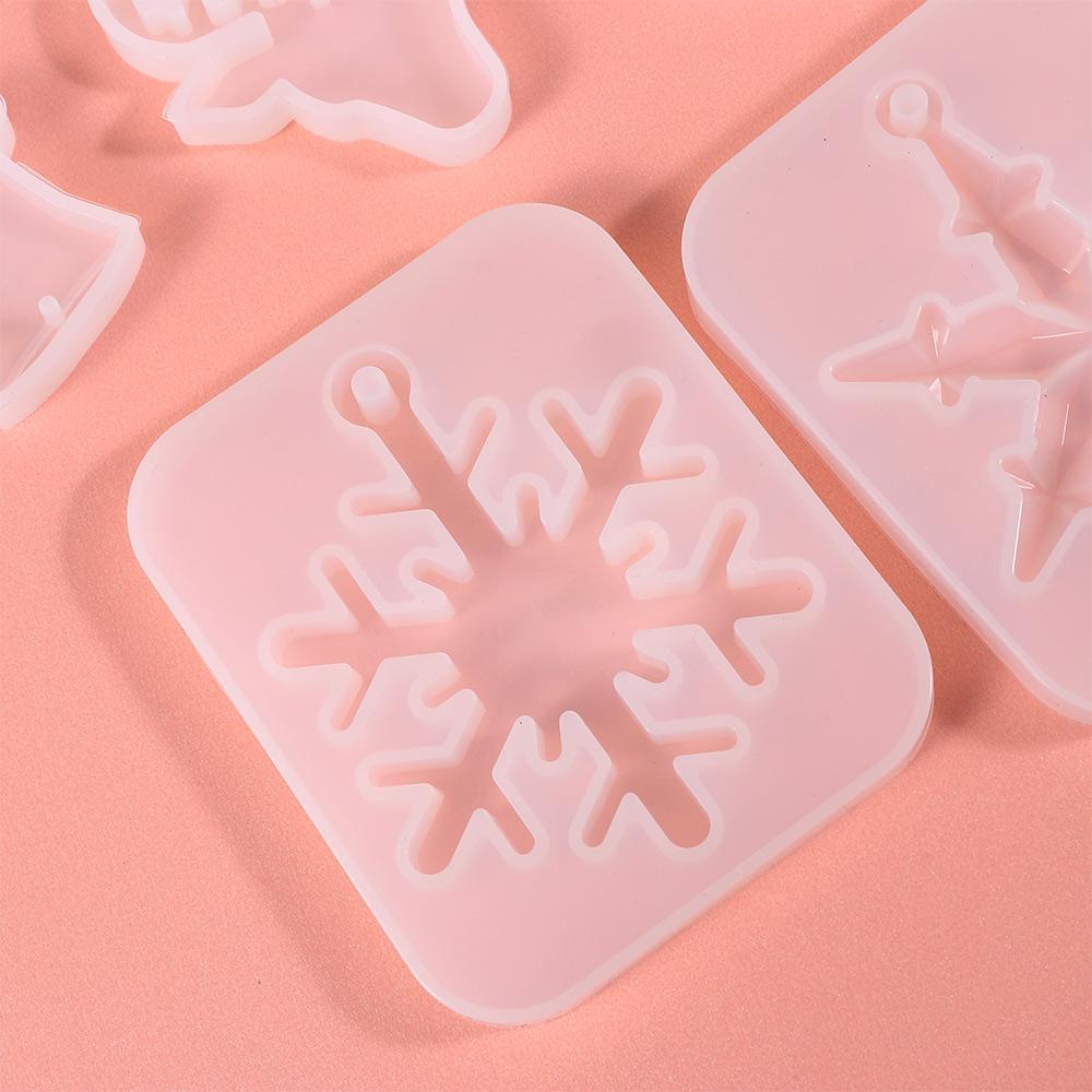 Preva Snowflake Resin Cetakan Membuat Perlengkapan Dekorasi Rumah Kerajinan Epoxy Resin Mold