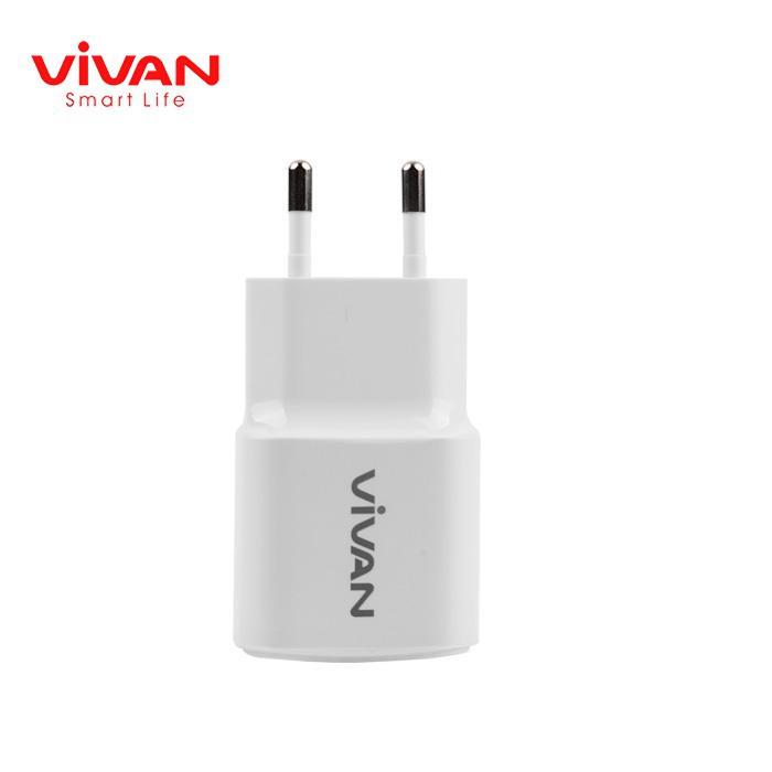 Kepala Charger Vivan Power Oval II 2A Batok Adaptor Travel Charger 1 USB 2A Original Garansi Resmi 1Tahun