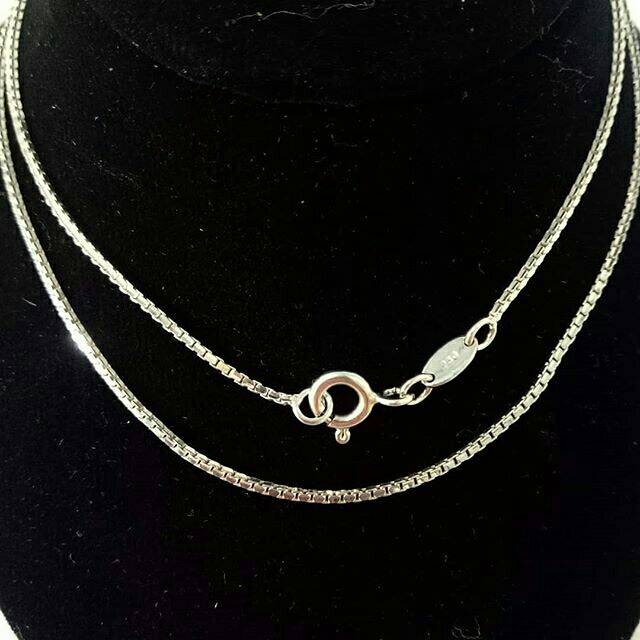 Kalung Emas asli model tali emas putih santa