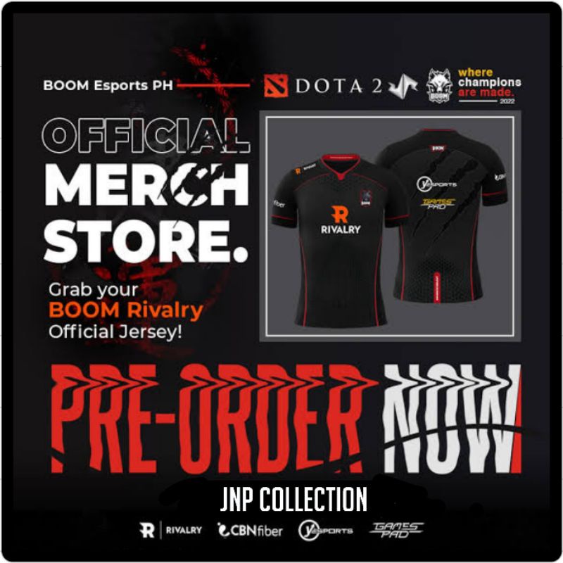 Jual JERSEY TEAM BOOM ESPORT REVALRY GAME DOTA TERBARU Shopee Indonesia