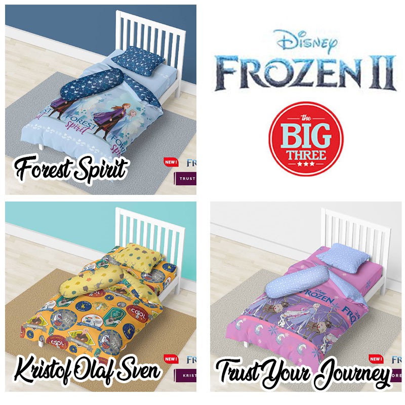 Sprei 120x200 CALIFORNIA motif FROZEN II 2 - Blooming Black And White Cosmo Daffy Duck Frozen Geo Javas Juno Kaz Lara Loop London Vacation Zuma   - Single 120 100 SP