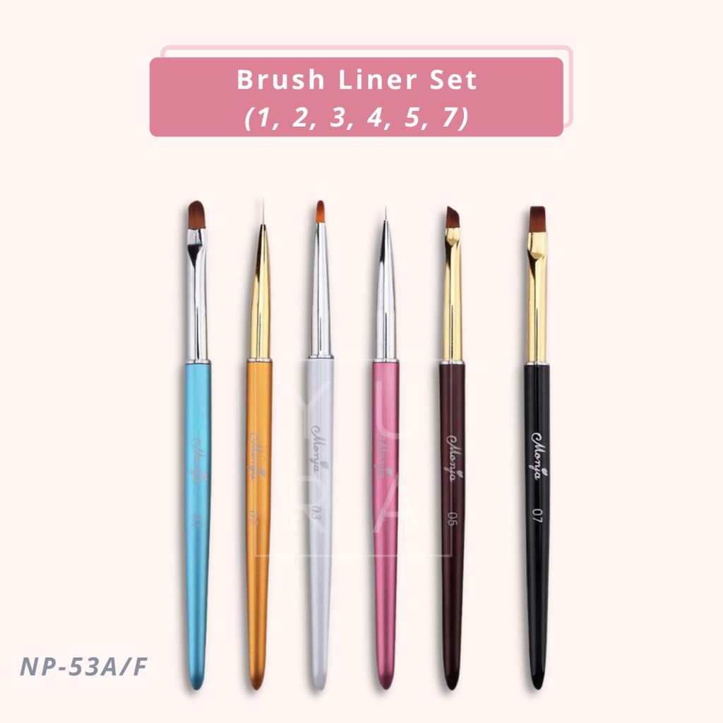 Brush Alumunium Pen Liner Satuan Kuas Nail Art