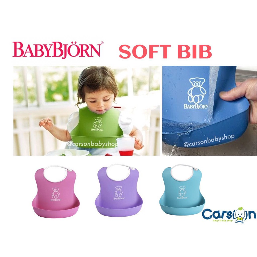 BabyBjorn Soft Bib /Slaber Bib Silicone BabyBjorn/Celemek Silicone