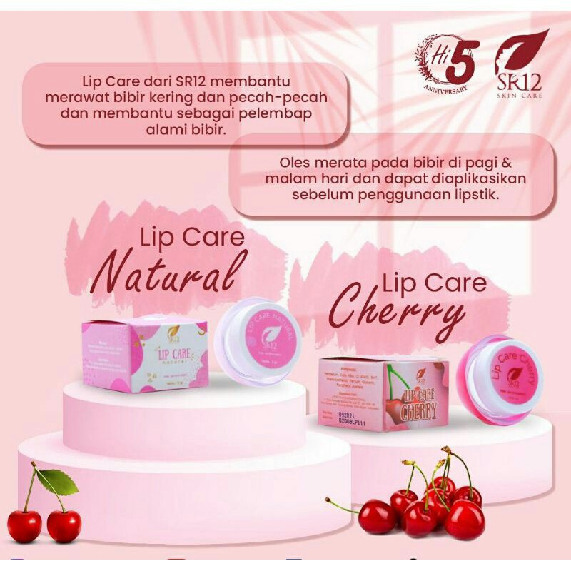 Lip Care sr12 Lipcare Pelembab Pencerah Bibir Hitam Kering Balm Original sr 12 Official Agen Resmi